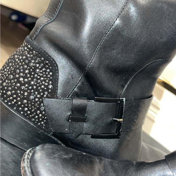 Brian Atwood Swarovski crystal riding boots - Picture 6 of 8